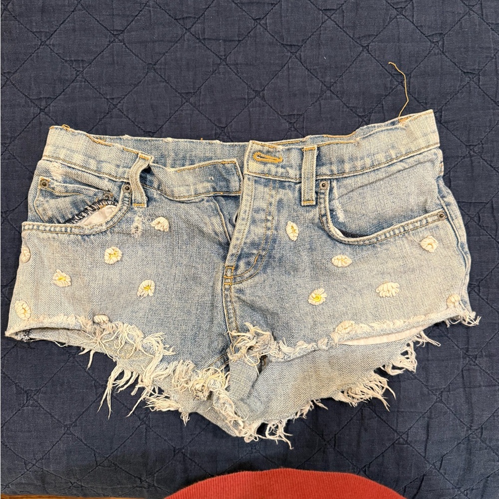 Carmar Light Blue Distressed Jean Shorts